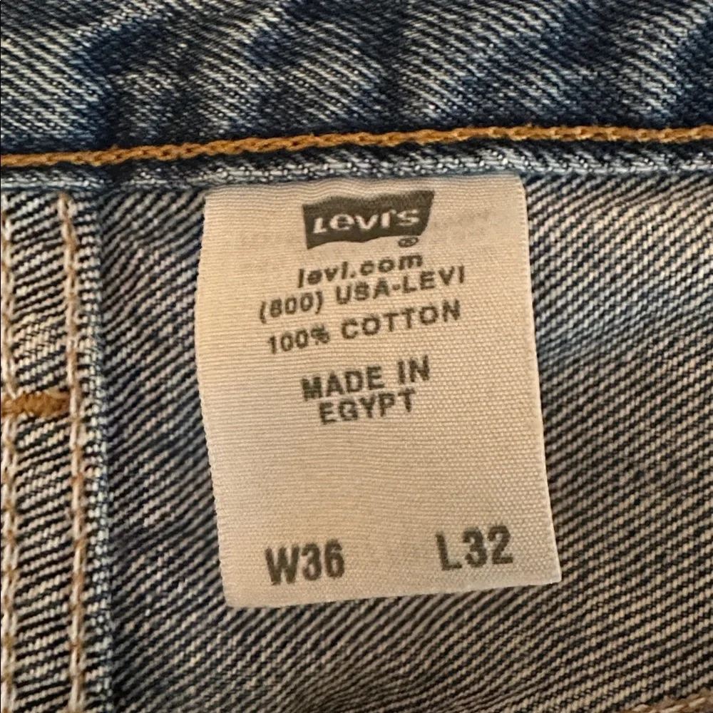 Levi's Men’s 501 straight Leg 36/32 cotton button fly denim blue Jeans
